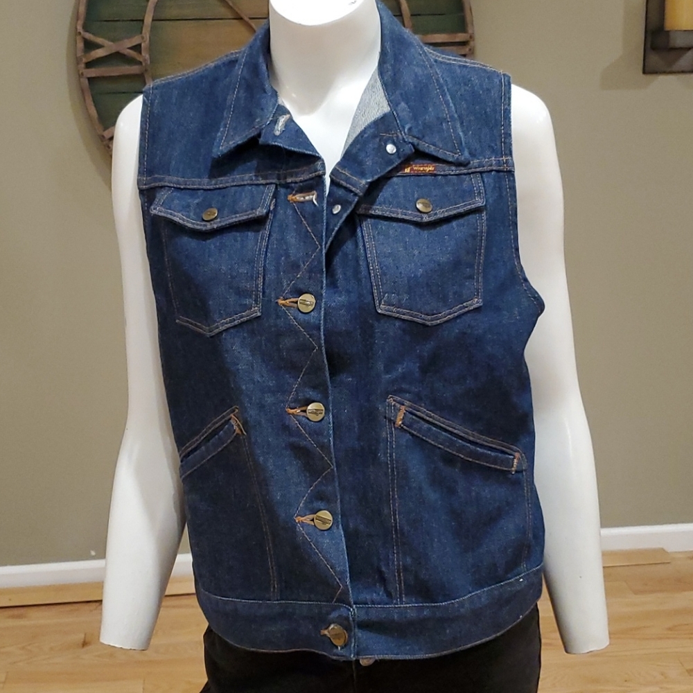 Wrangler Vintage Denim Vest - image 1